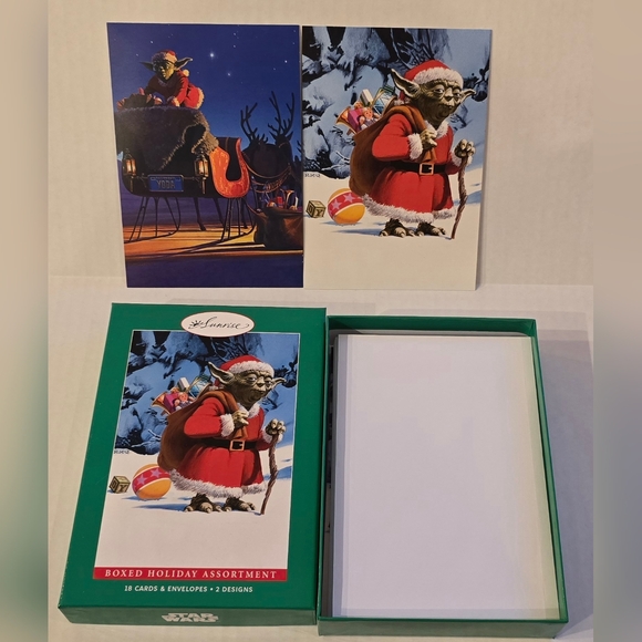 Star Wars Other - Star Wars - Santa Yoda Holiday Card Set